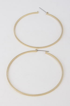 Thin Simple And Plain Hoop Earrings 6FBH3